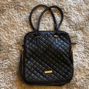 Steve Madden quilted black bag